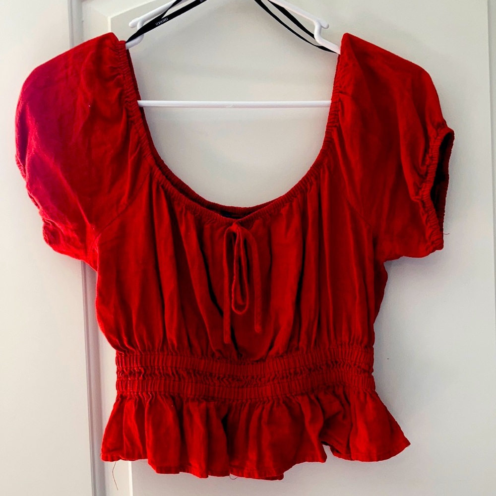 Forever 21 Burnt Orange Crop Top